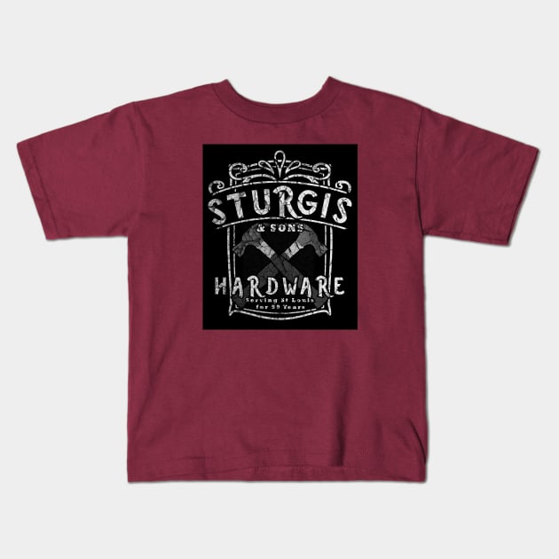 Sturgis Hardware Kids T-Shirt by shanestillz